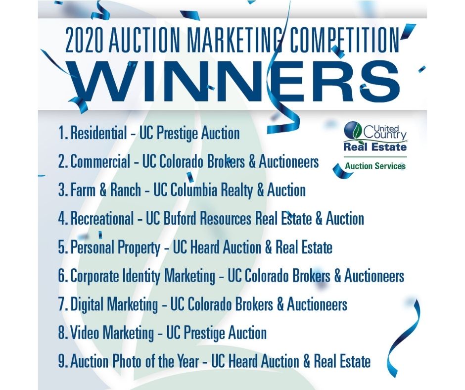 UNITED COUNTRY AUCTION SERVICES CELEBRATES MARKETING EXCELLENCE